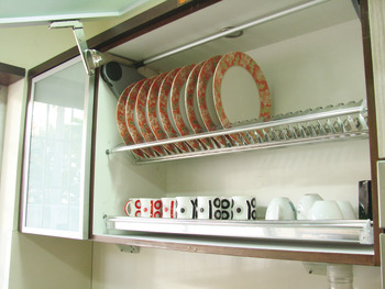 Built in Dish Rack and Cutlery Holder