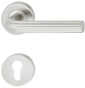 Door handle set, residential areas, stainless steel, Startec, LDH 2172, rose
