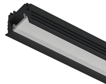 Profile for recess mounting, Häfele Loox5 profile 1106 for 5 mm LED strip lights